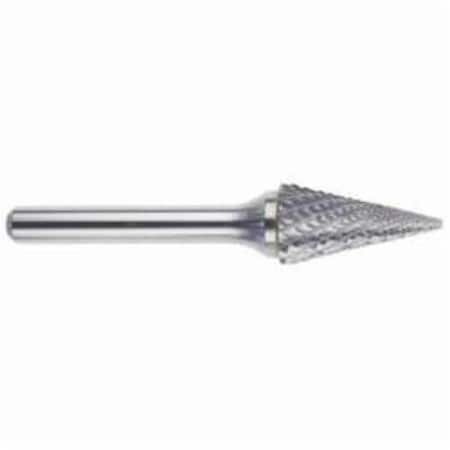 Carbide Burr, Premium, Series 5970, Pointed, 12 Head Dia, 78 Length Of Cut, 258 Overall Leng